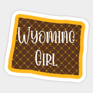 Wyoming Girl Sticker